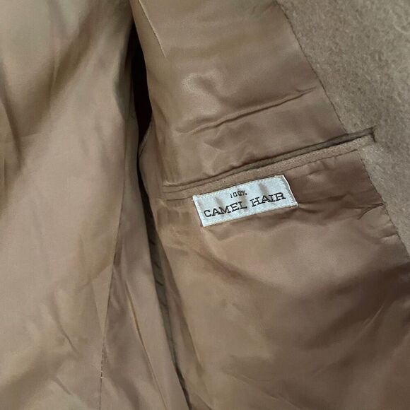 Vintage Bill Blass Camel Hair Blazer Corpcore Quiet Luxury - Picture 6 of 11